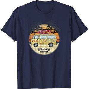 Stranger Things 4 Surfer Boy Pizza Van T-Shirt